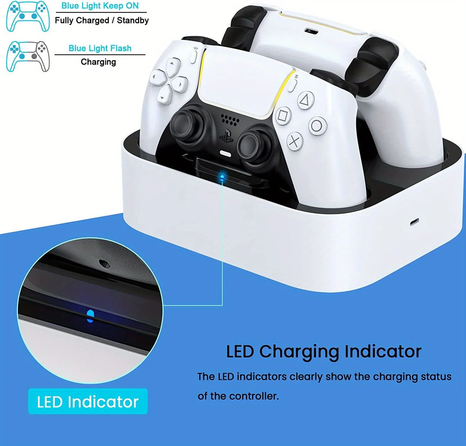 Station de charge pour manettes de jeu PS5 – Image 2