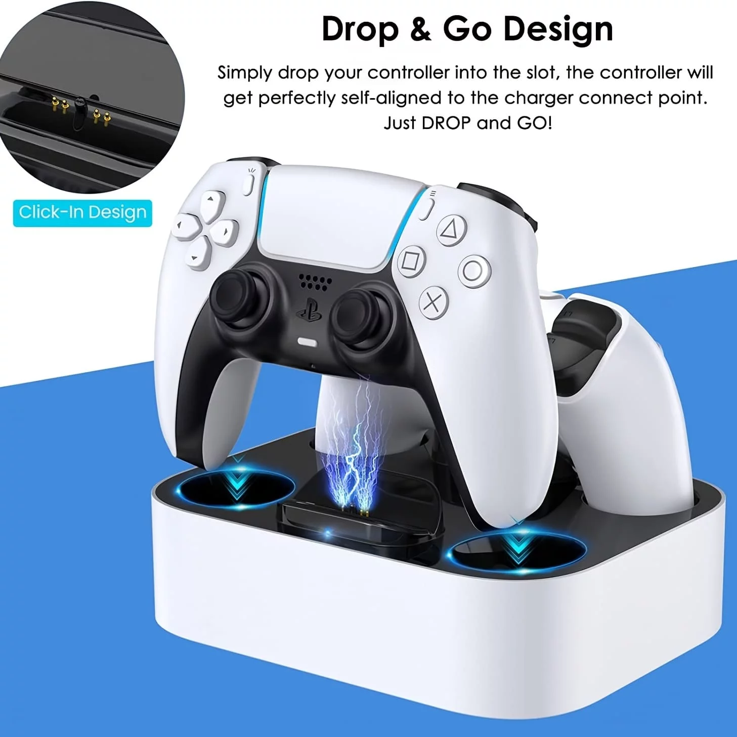 Station de charge pour manettes de jeu PS5 – Image 8